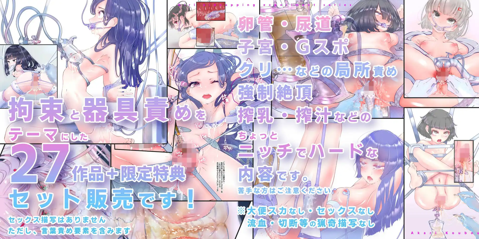 【少女誘拐実験】特別総集編第一弾 vol.1〜25+α【拘束器具責め作品集:文字あり 1,537枚】 - サンプル1