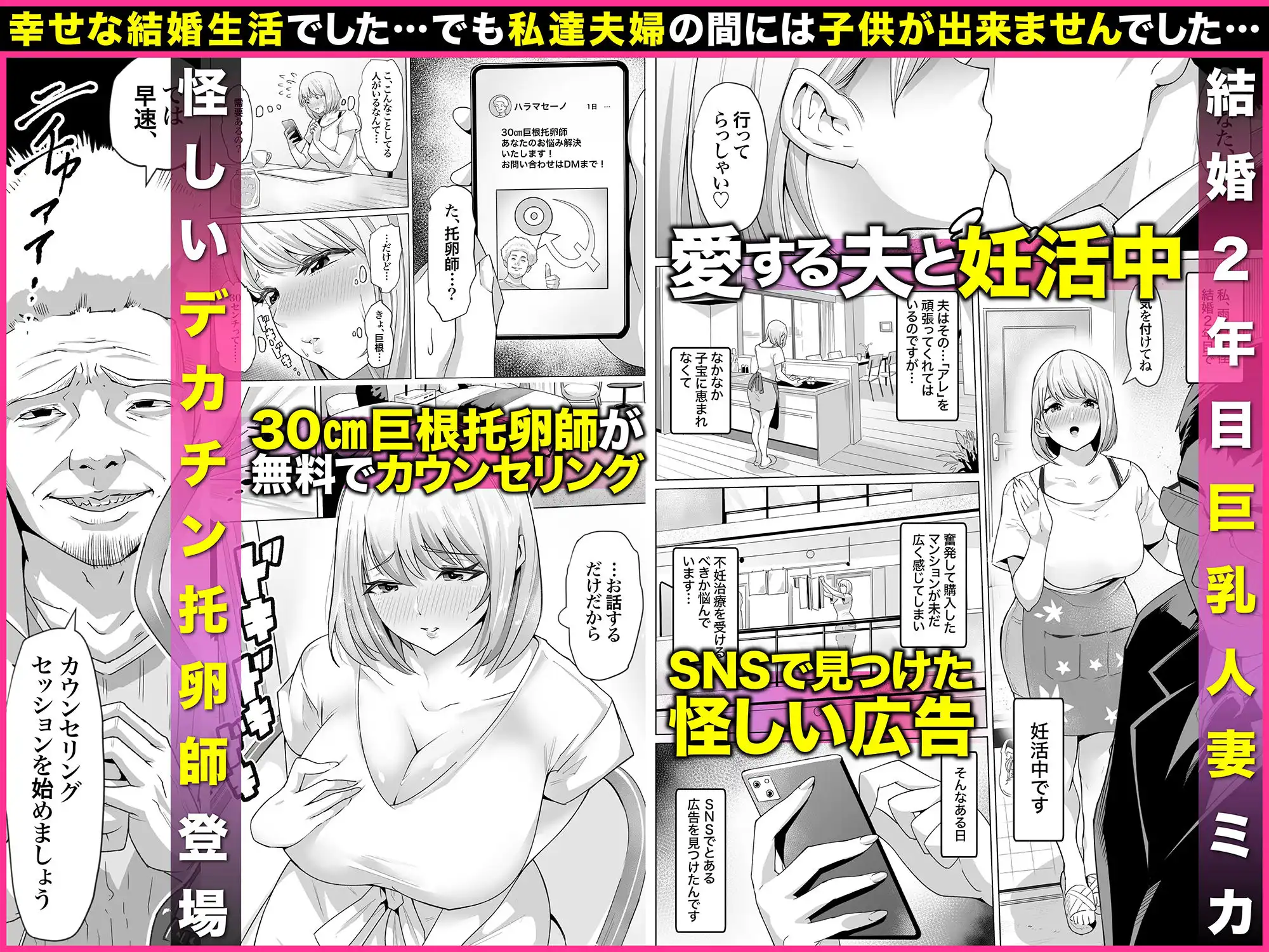 妊娠懇願寝取られ托卵妻〜30cm巨根托卵師に孕まされた変態人妻ミカ〜 - サンプル1