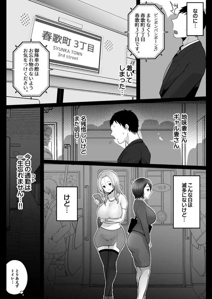 地味妻さんとギャル妻さん、人妻鉄道昇り行(イ)き - ページ12
