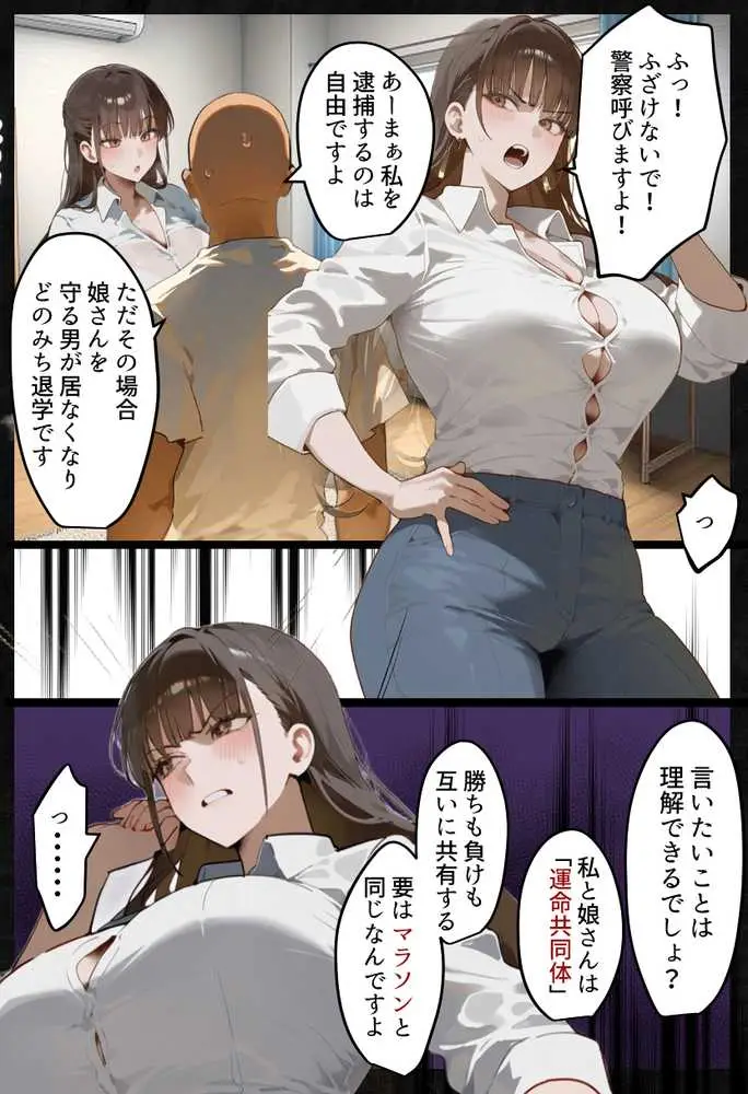 欠場！寝取られ母娘駅伝-陸上女大生が退学危機のため大会欠場し種付コーチの白濁孕ませ補習！応援に来たママ（38歳）も20年来の童貞先輩から執念の濃厚膣出しゴールでヤられる話【寝取られ駅伝3前編】 - ページ03