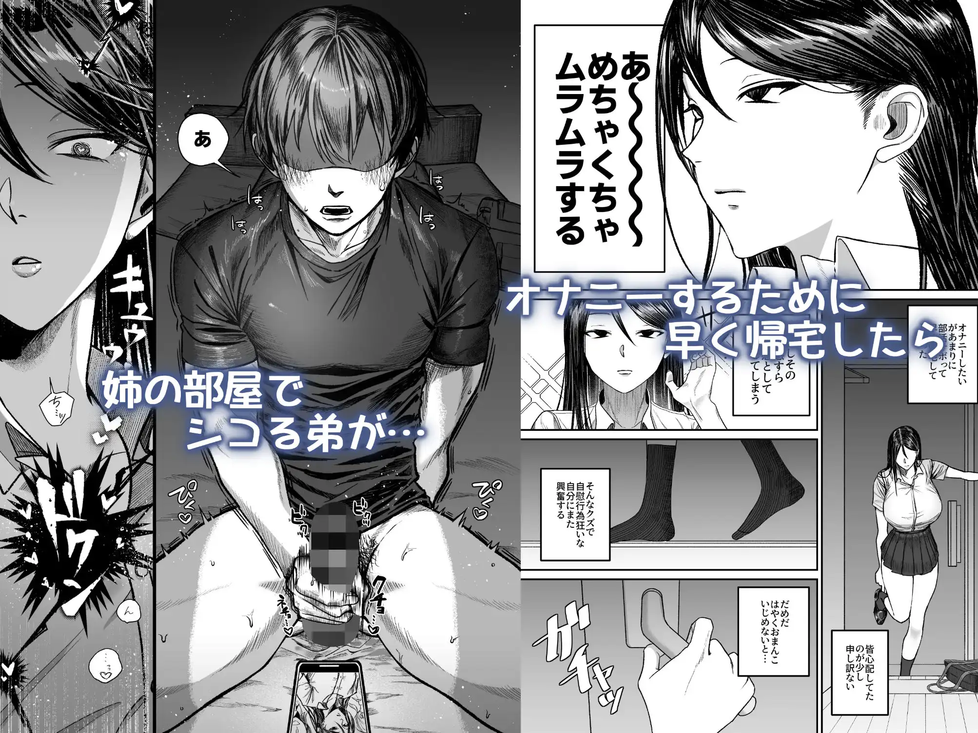 姉でシコる弟とオナりたい姉が遭遇した結果 - サンプル1
