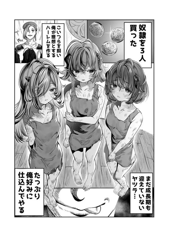 奴◯を調教してハーレム作る〜育てた奴◯たちと純愛ハーレムHするまでの話〜 - ページ01