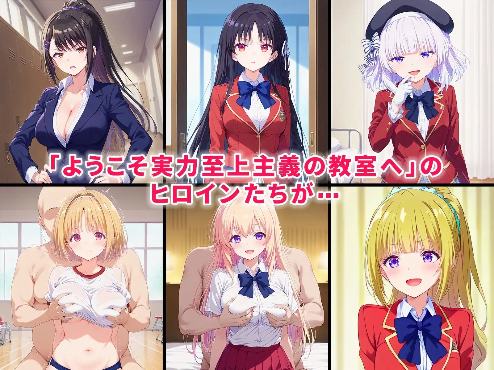 実力至上主義の学園の一軍女子が催●おじさんに全員寝取られ孕まされる話 - サンプル1