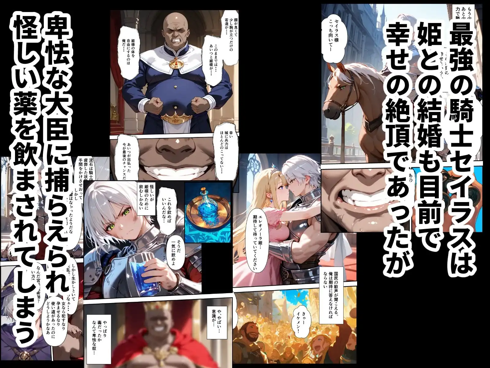 最強の騎士団長が女体化させられて最弱の雌に堕ちる話 - サンプル1