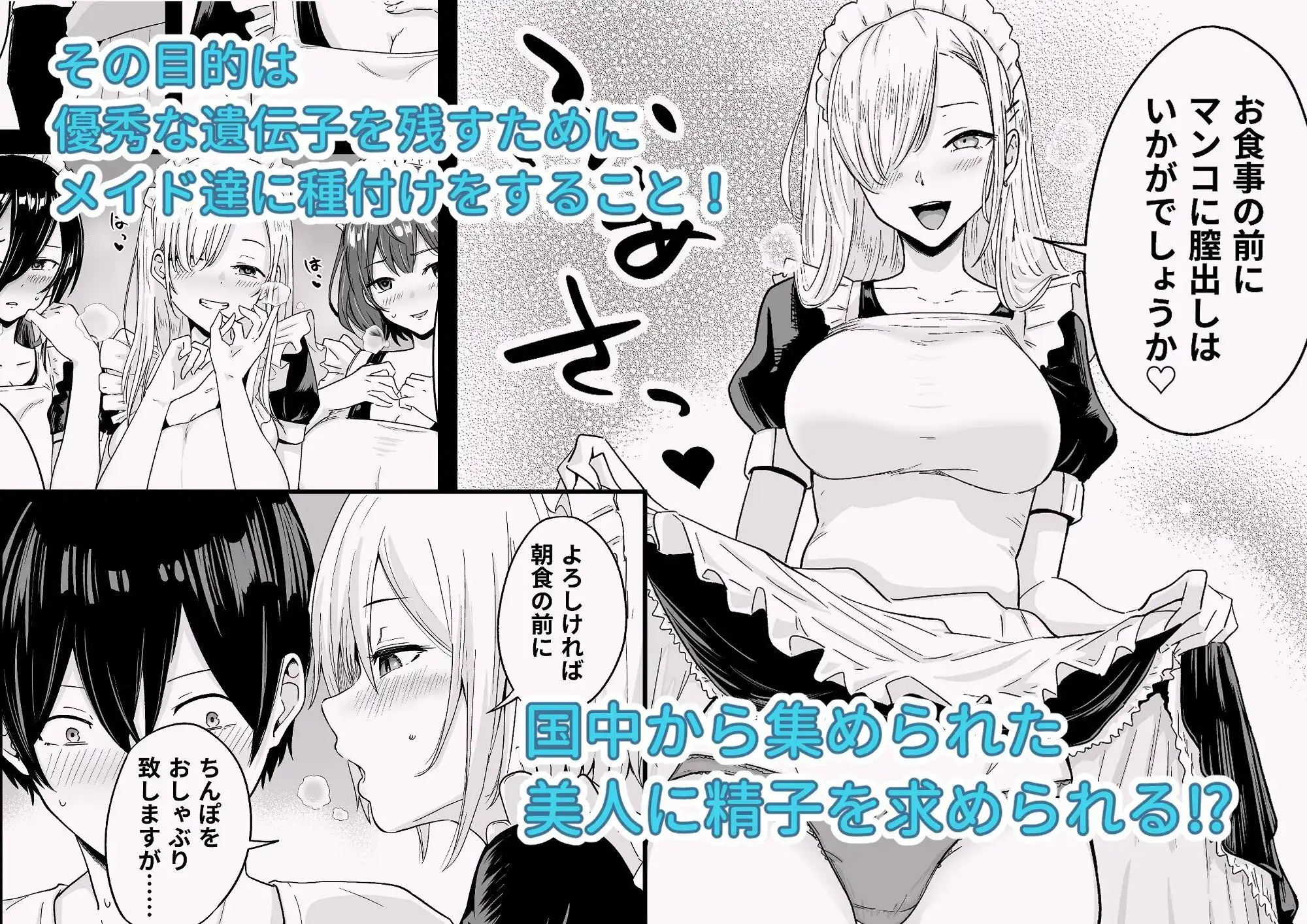 Sランク遺伝子認定されたので、優秀な子供を作るためメイドに中出しして妊娠させる話。 - サンプル3