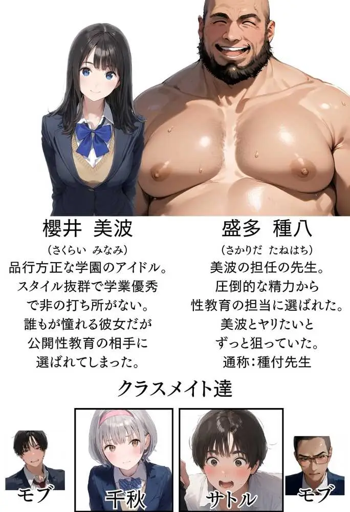 【熱血!種付け先生】少子化対策のため学園一の美少女が種付けおじさんに寝取られた件 - ページ23
