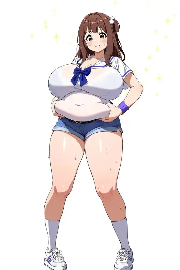着衣爆乳 お肉増量版 - サンプル1