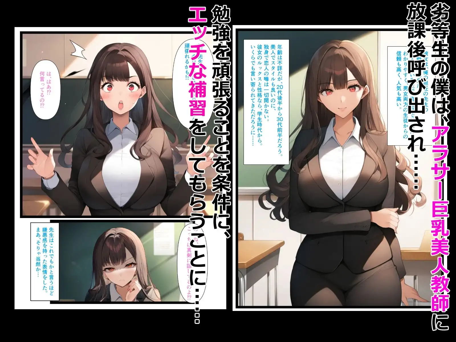 アラサー巨乳美人教師とご褒美らぶらぶえっちする話 - サンプル1