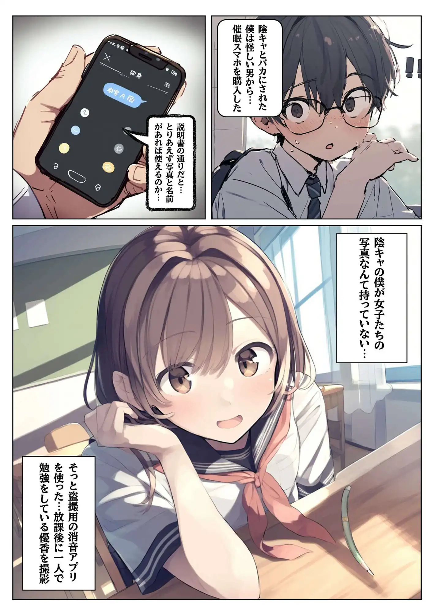 時間停止&催●のアプリ〜女子生徒を孕ませちゃう〜【本編+イラスト131枚】 - サンプル2