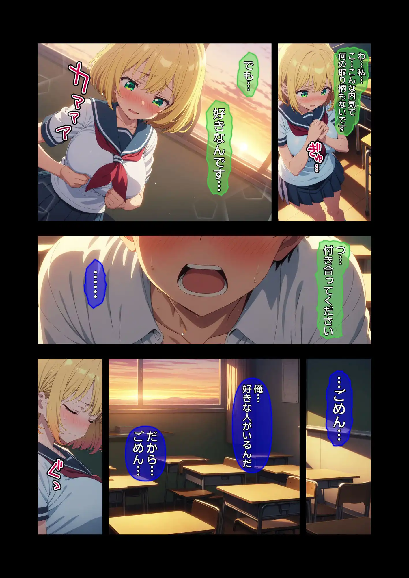 【漫画】びしょ濡レ〇プ02 - サンプル6
