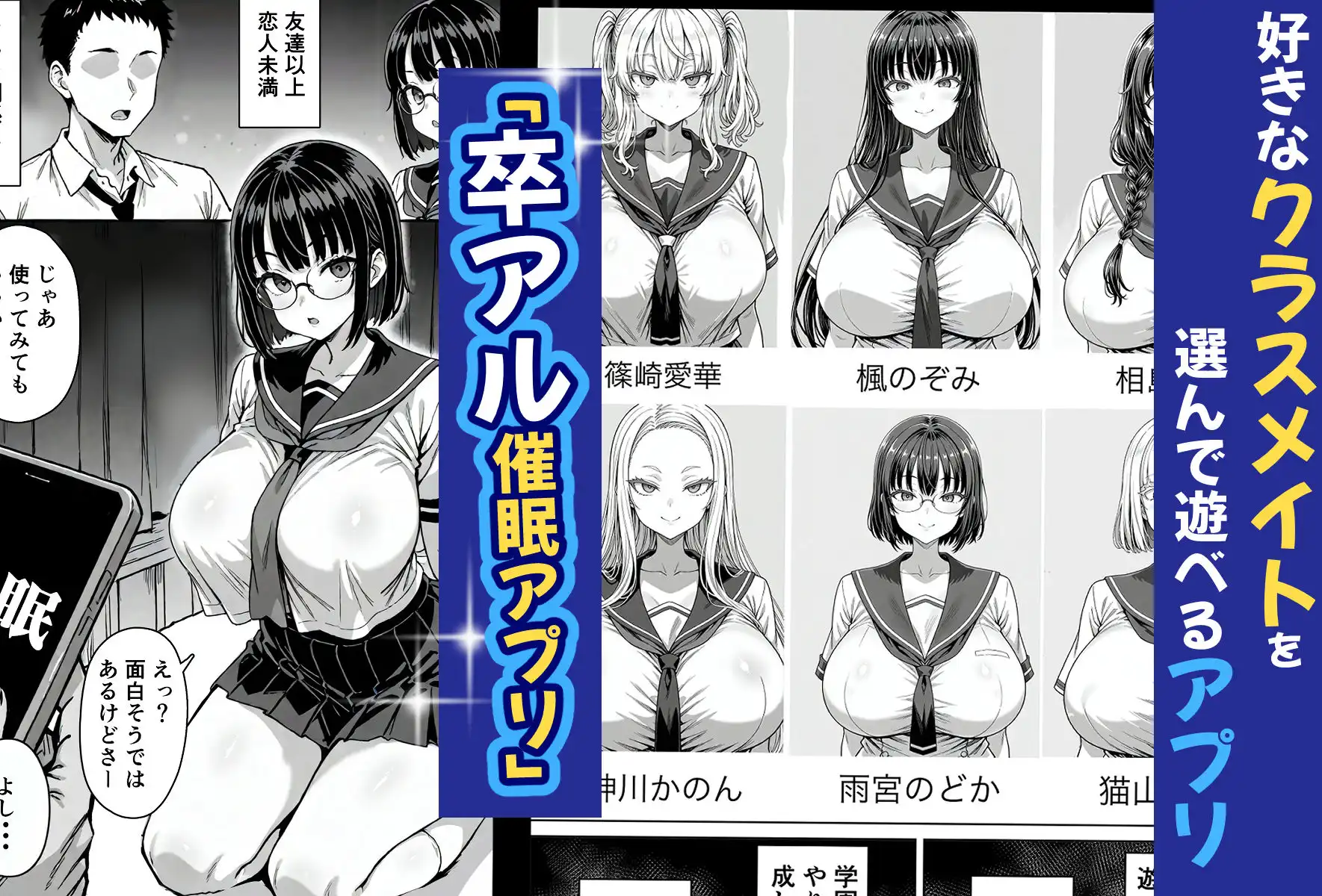 卒アル催●アプリ クラスメイトを支配できる卒業アルバム オタク友達編