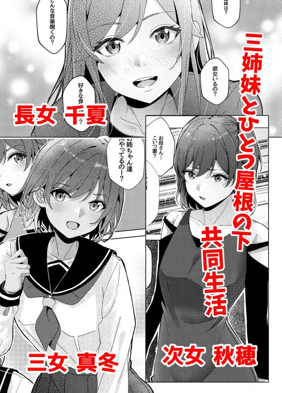 三姉妹と僕の性活記録 - サンプル1