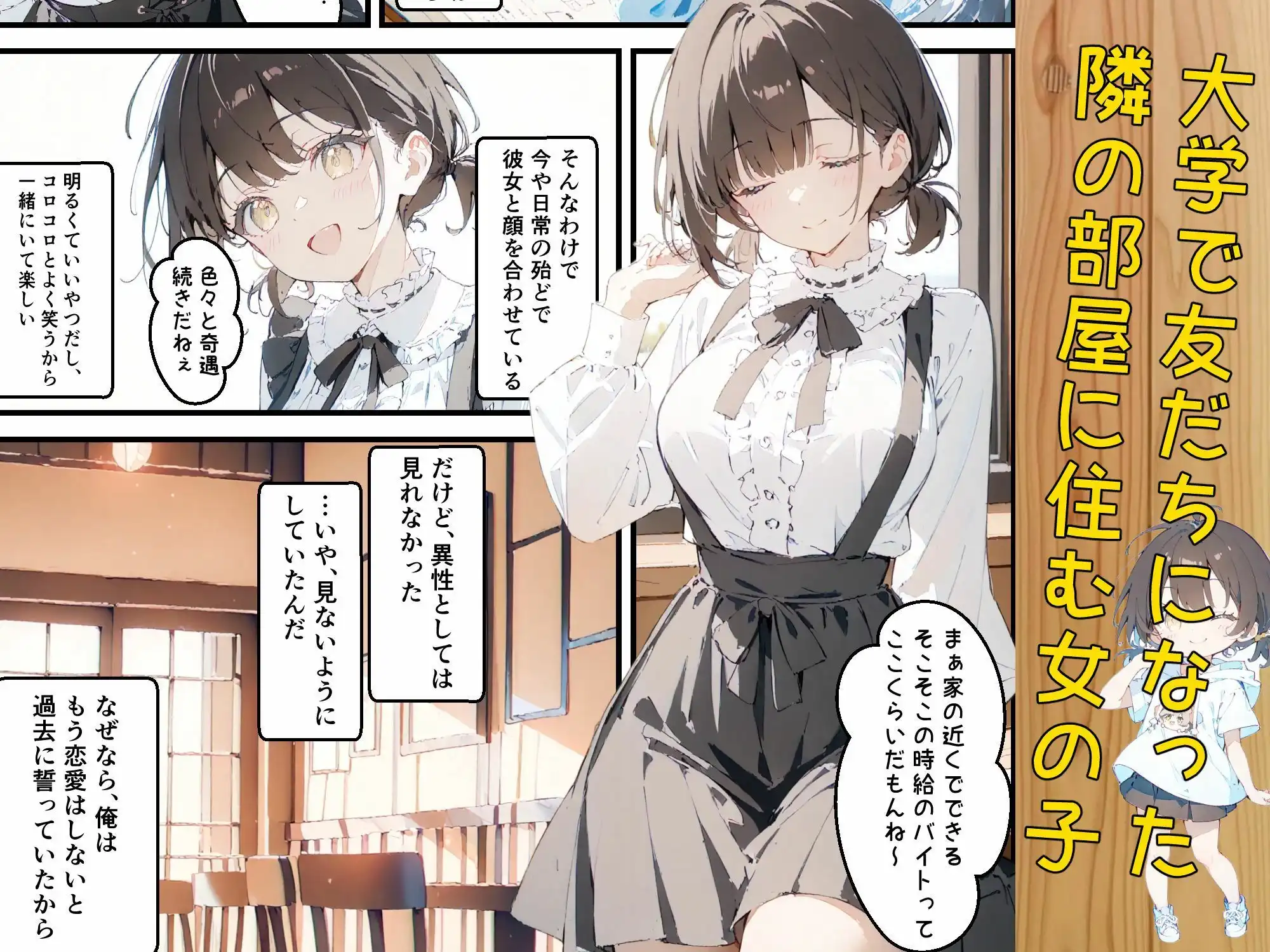 隣に住んでる大学の同期と甘々初えっち - サンプル2