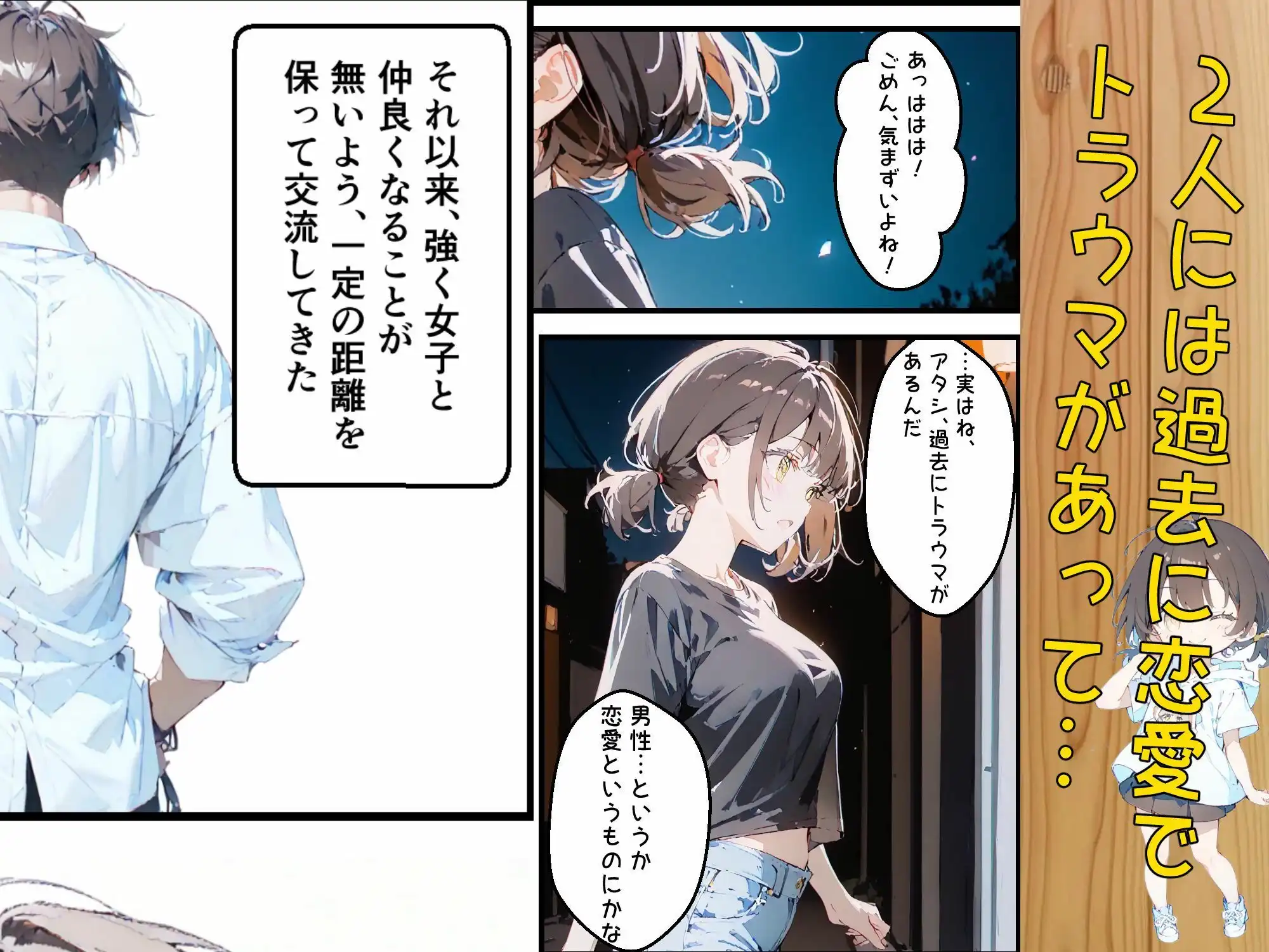 隣に住んでる大学の同期と甘々初えっち - サンプル3