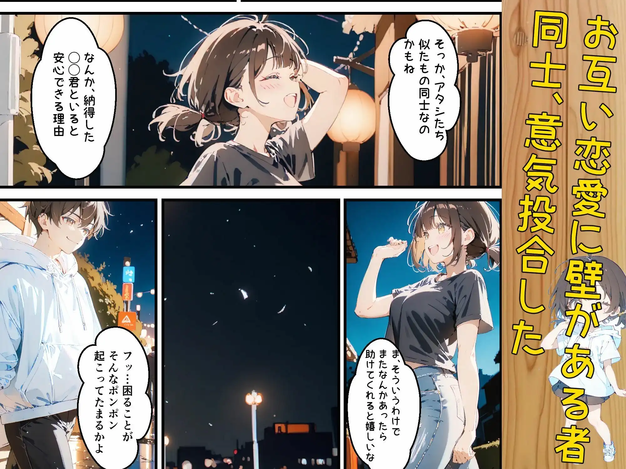 隣に住んでる大学の同期と甘々初えっち - サンプル4