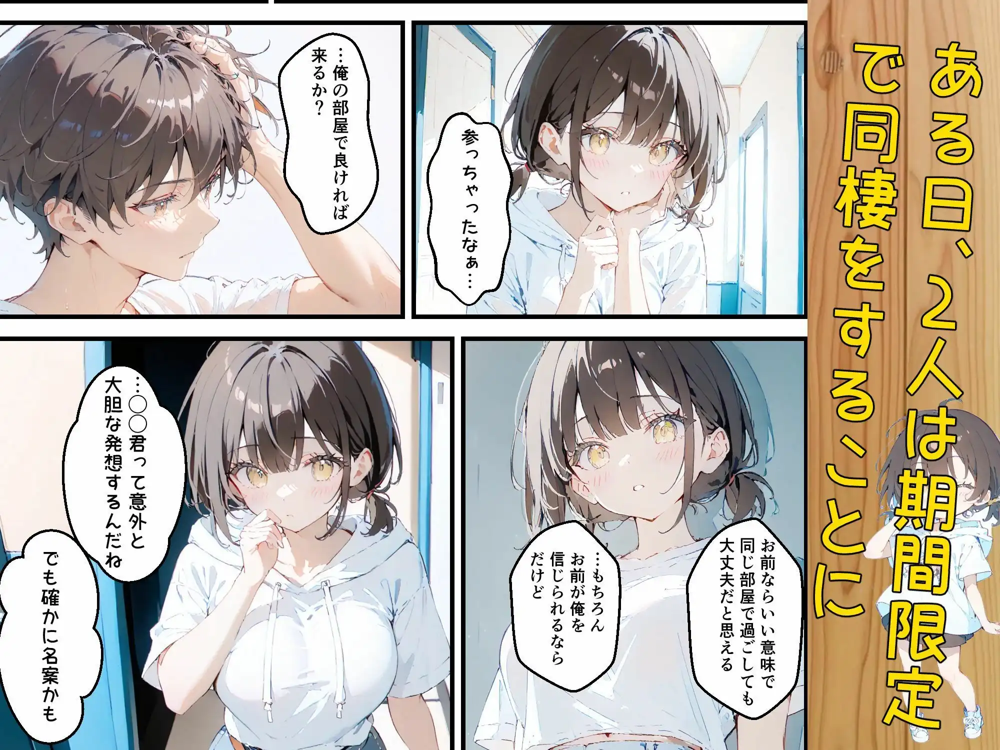 隣に住んでる大学の同期と甘々初えっち - サンプル5