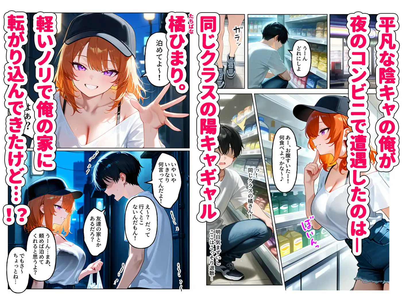 クラスの人気ギャルが家出してうちに転がり込んできたけど…まさかの処女でした - サンプル1