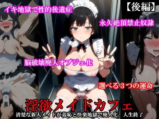 『淫欲メイドカフェ 清楚な新人メイドが羞恥と快楽地獄で廃人化、人生終了』【後編】