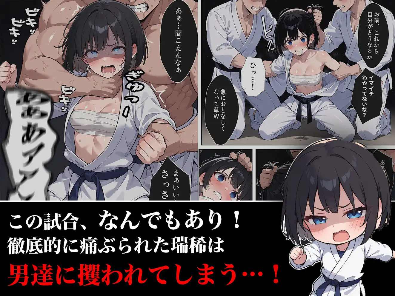 負けたら即中出しセックス 愛する道場を守るために道場破りに挑む天才柔道少女の話 - サンプル4