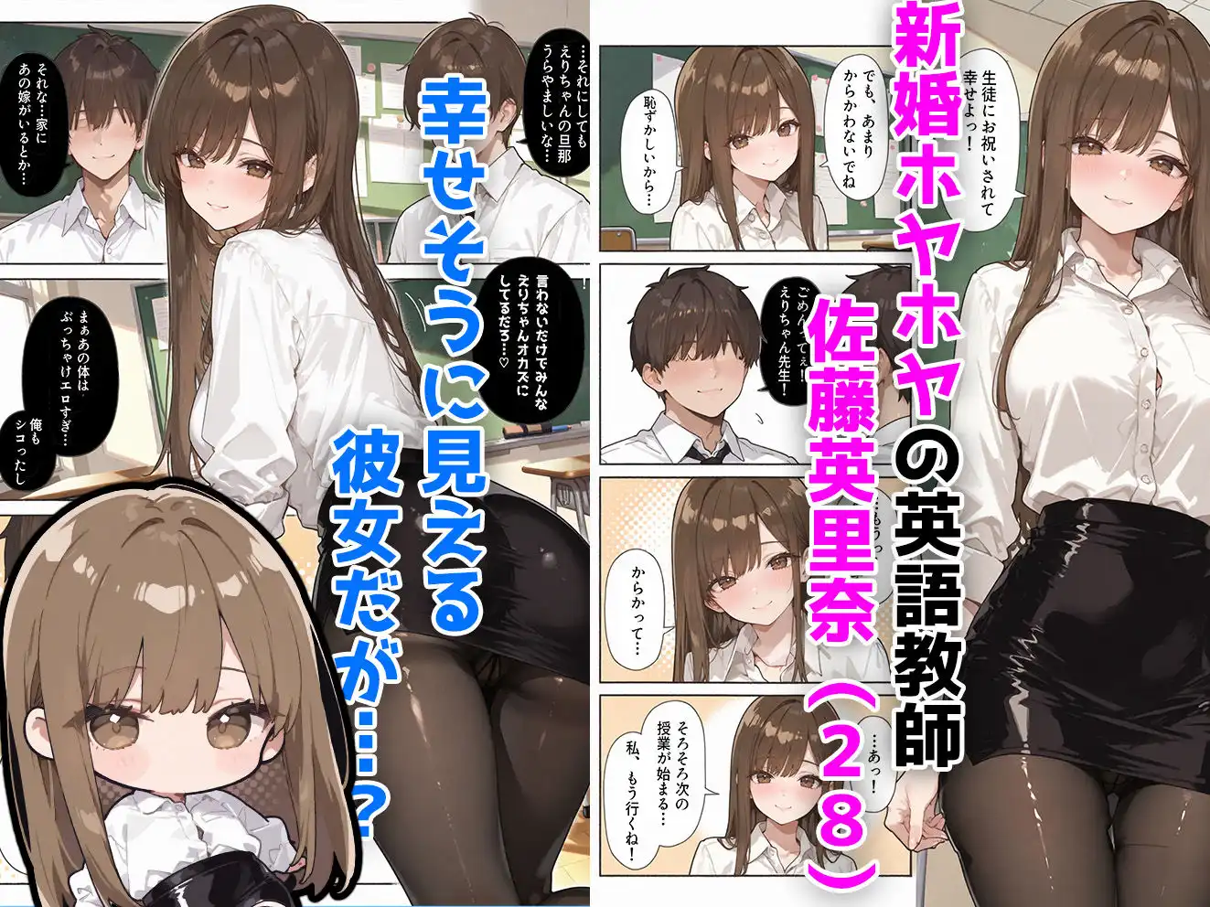 子宮不倫 〜新婚人妻の英語教師が体育教師に寝取られる話〜 - サンプル1