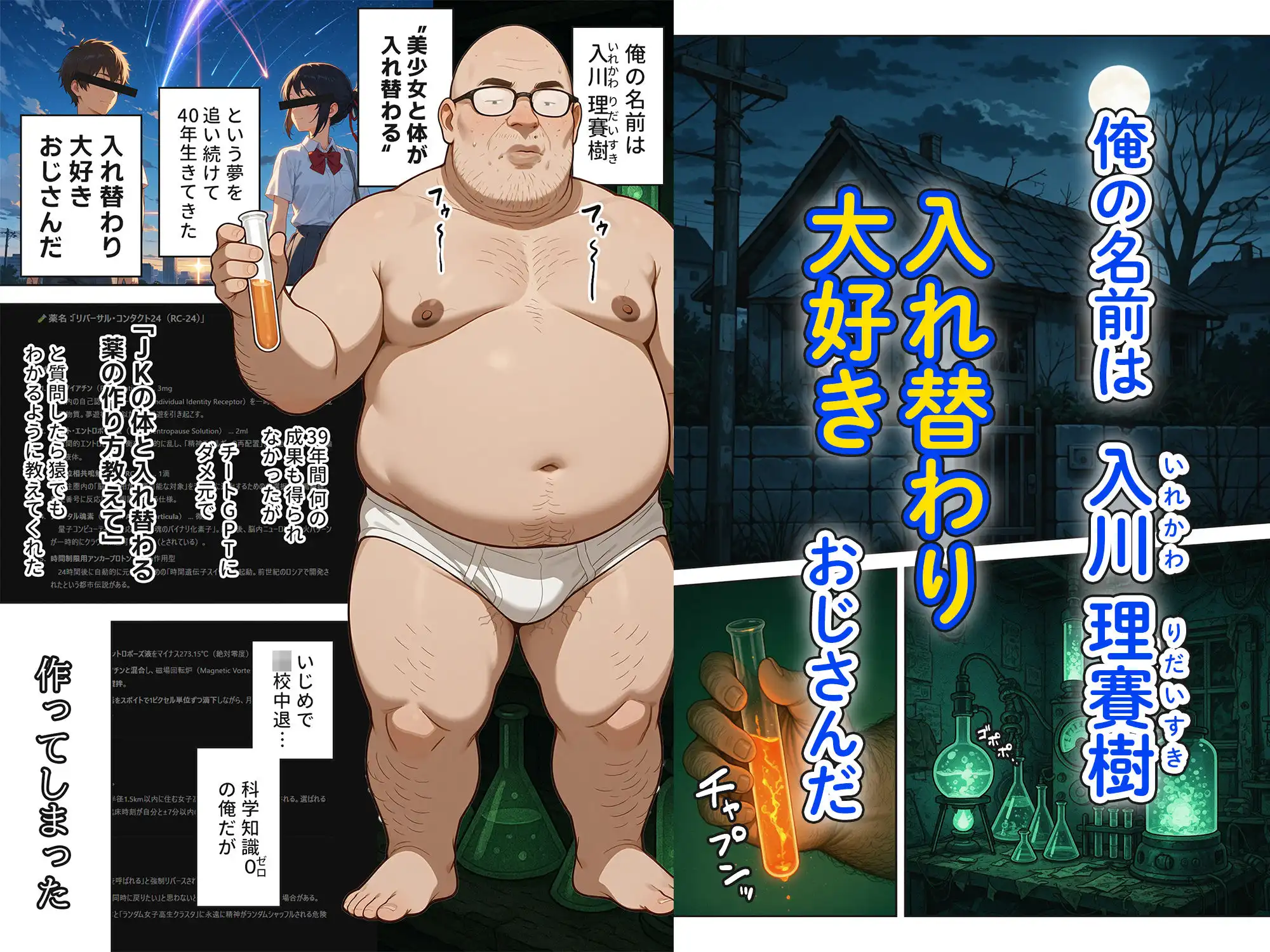 キモおじ⇔JK入れ替わり【1】この娘の人生台無しにしたろw - サンプル1