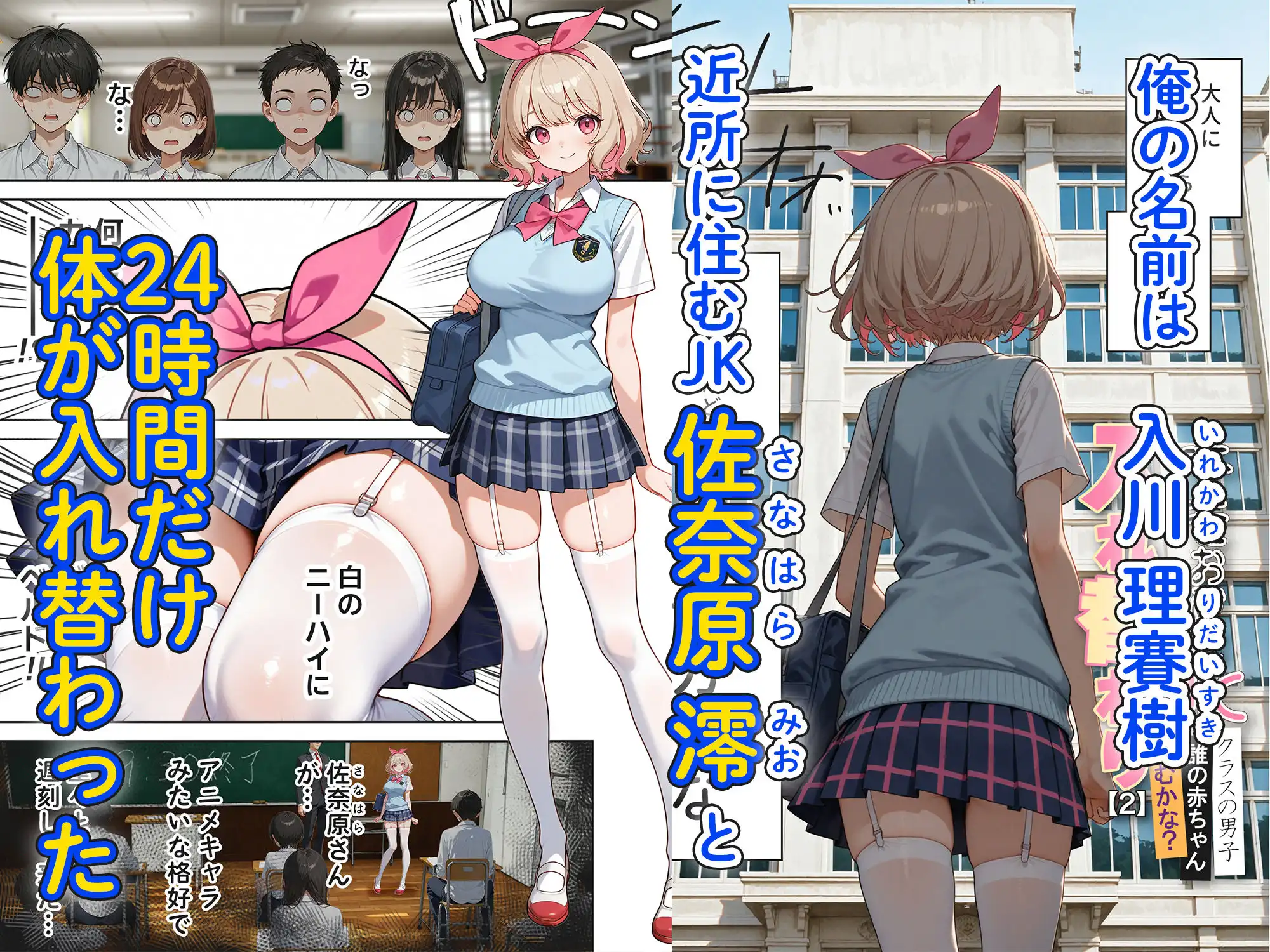 キモおじ⇔JK入れ替わり【2】クラスの男子誰の赤ちゃん孕むかな? - サンプル1