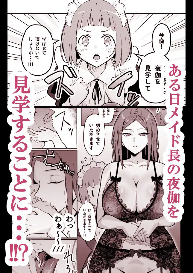 憧れの先輩メイド長の夜伽を見学 - サンプル2