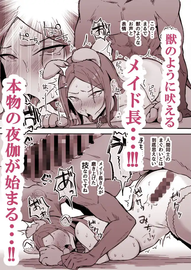 憧れの先輩メイド長の夜伽を見学 - サンプル7