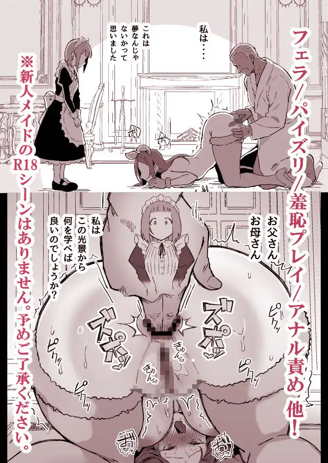 憧れの先輩メイド長の夜伽を見学 - サンプル8