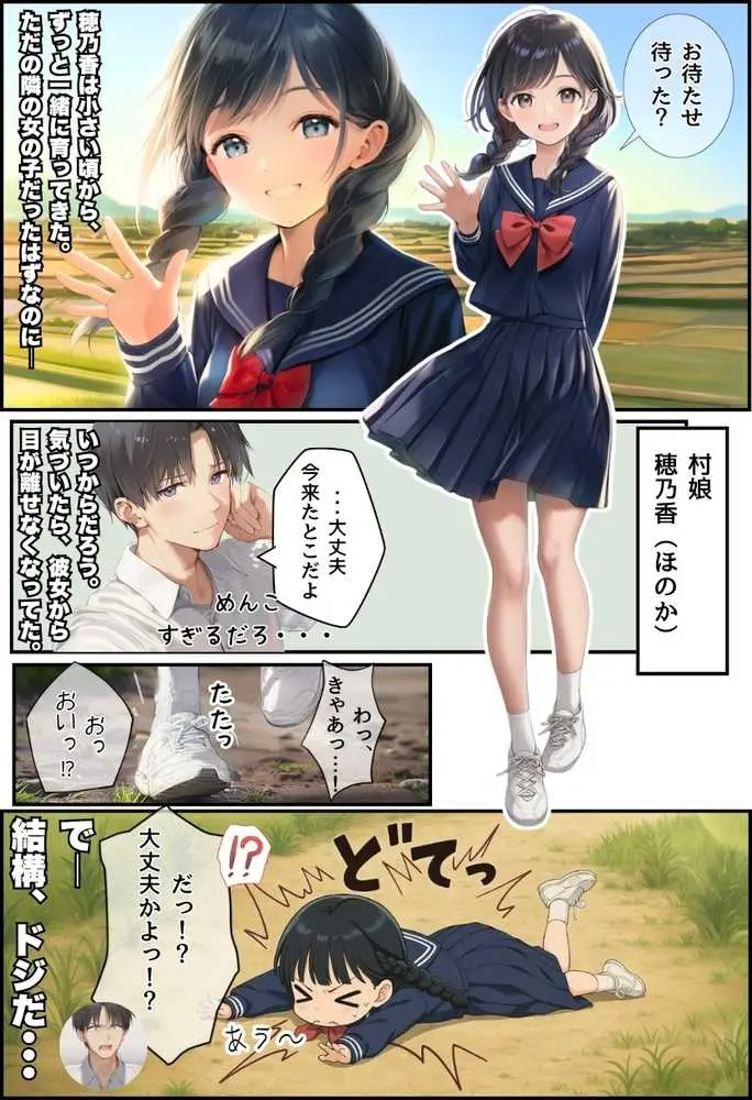 【因習村】村の飢饉を救うため差し出された僕の彼女、BMI40越えで性欲だけはいっちょまえの種付けおじさんに媚薬を飲まされ、おじさん特有のねちっこい前戯で全身べちょべちょに舐められたあげく、聖なる肉棒(チンカス付き)の掃除を実施! その後はついに処女おまんこにゴールイン!入念かつ丹念にがん突きにされ、イキまくりんぐ!一晩中汗だくで連続絶頂アクメを決めさせられた話。 「穂乃香ぁ〜、オラの精、まるごと受け止めてくんろぉ〜〜!」 - ページ09