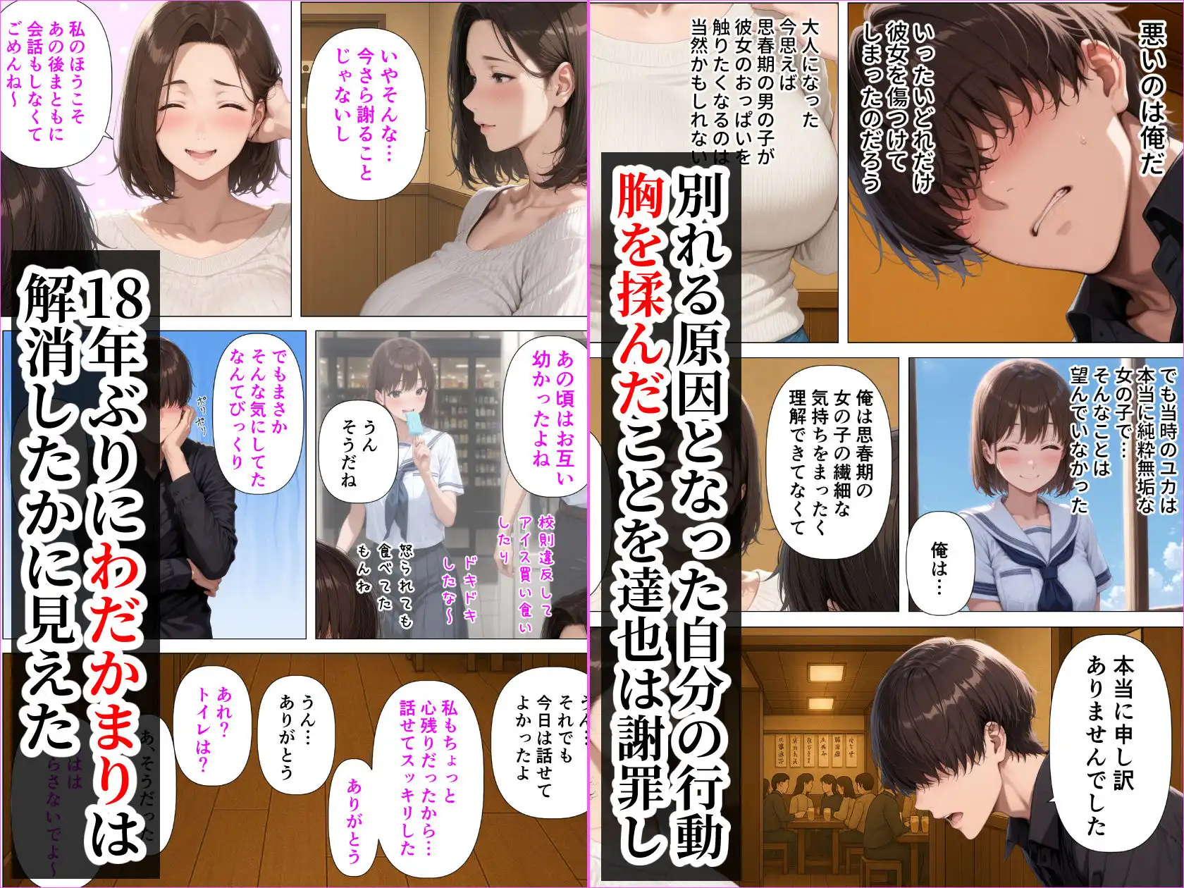 むちむち人妻になった元カノと同窓会で再会した童貞の濃密H 〜今日は私のカラダ好きに使って〜 - サンプル3