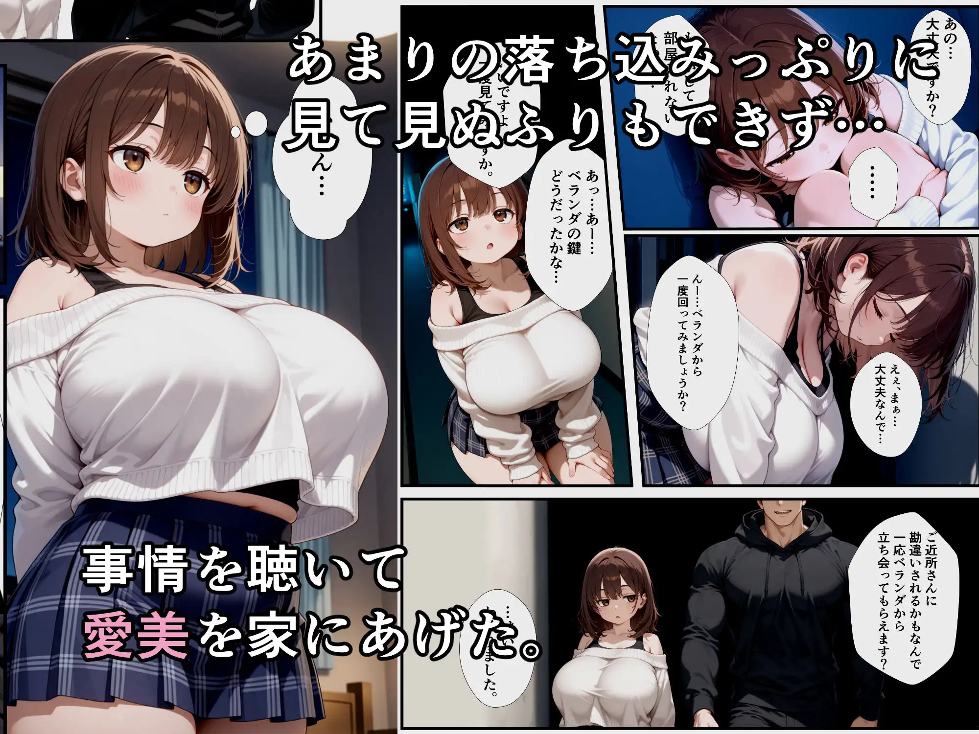 病んでる爆乳デリヘル嬢に優しくしたら客じゃ絶対できないイチャラブ中出しセックスさせてくれた話 - サンプル3