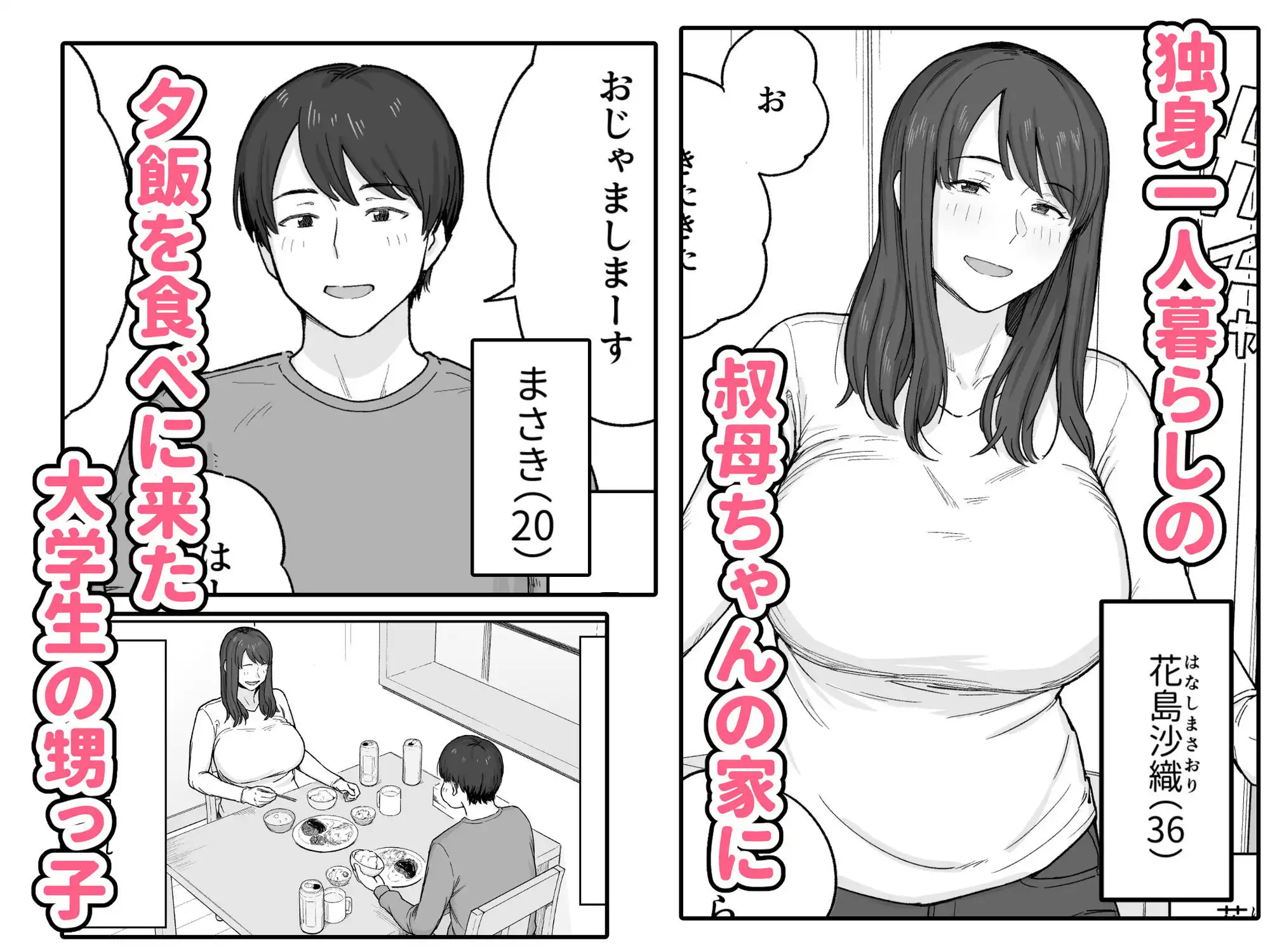 夕飯のあとは叔母ちゃんと… - サンプル1