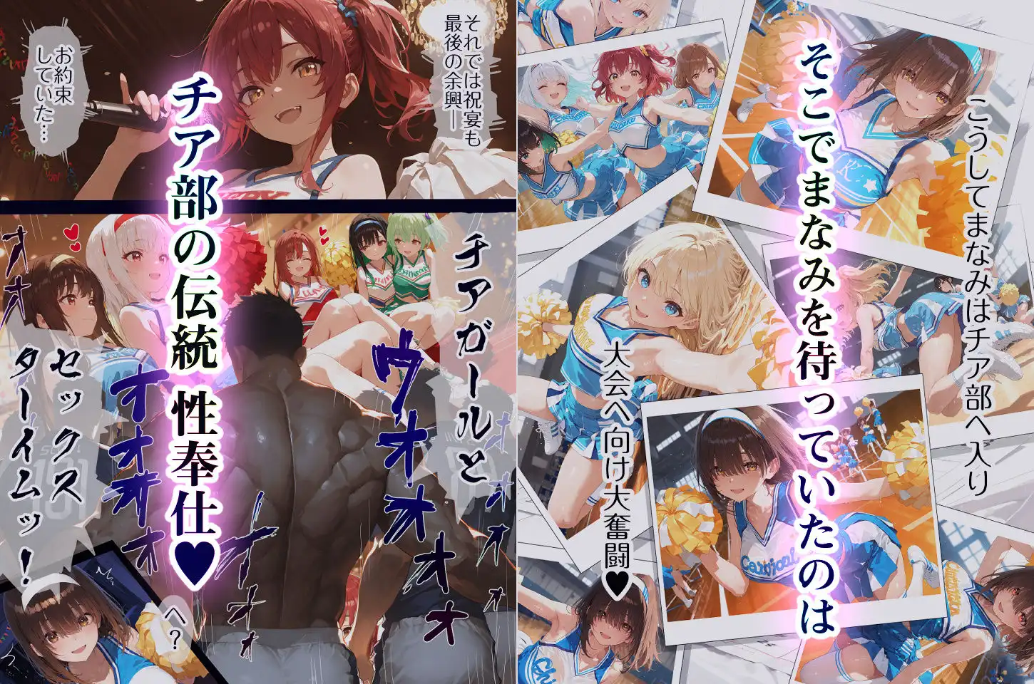 巨乳JK地味子まなみ 誘われて入ったチア部がまさかの性奉仕有りw ラグビー部の屈強なちんぽの前によわよわまんこを曝け出してしまうw - サンプル2