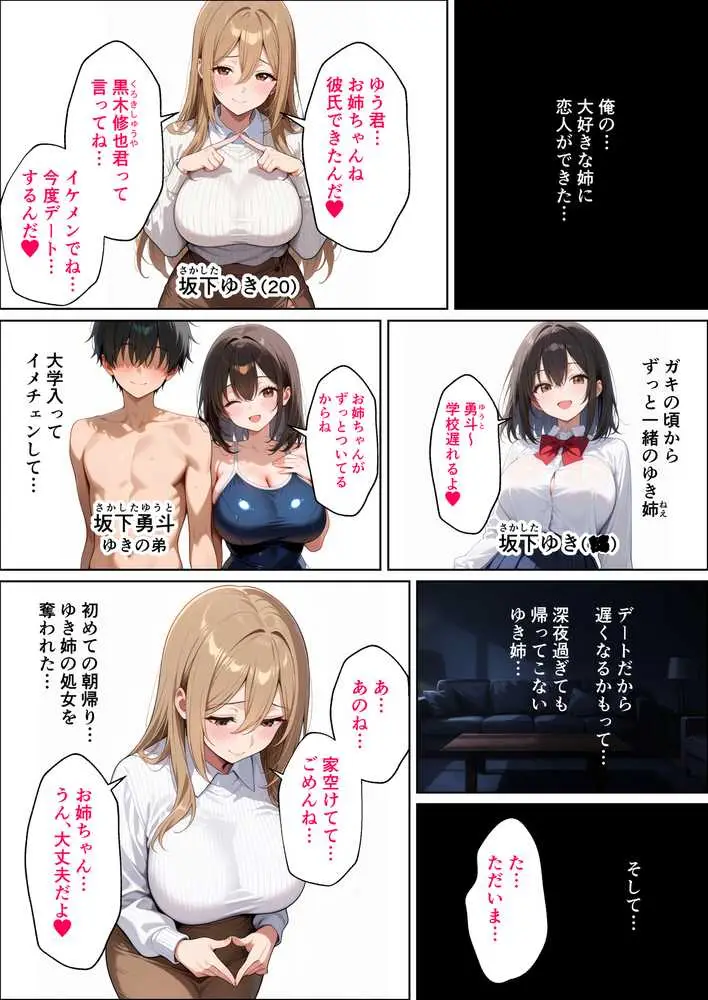 弟が彼氏持ちの巨乳姉を寝取って孕ませてボテ腹セックスするお話〜坂下ゆきの場合 - ページ03