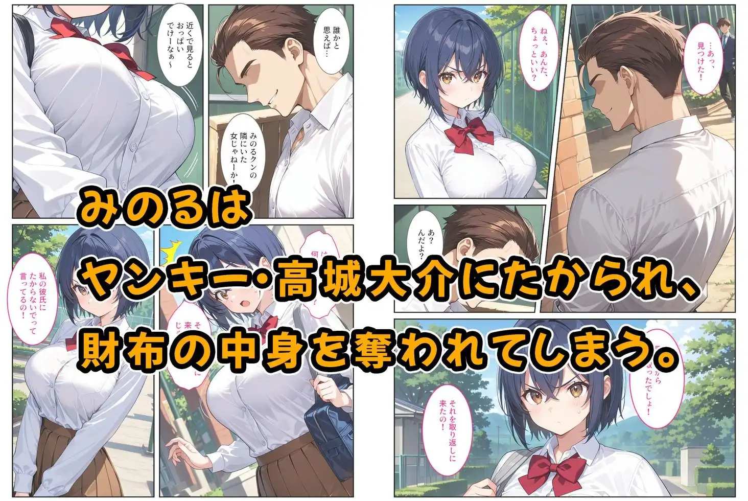 僕の爆乳彼女が絶倫ヤンキーに寝取られて性玩具にされる話 - サンプル2