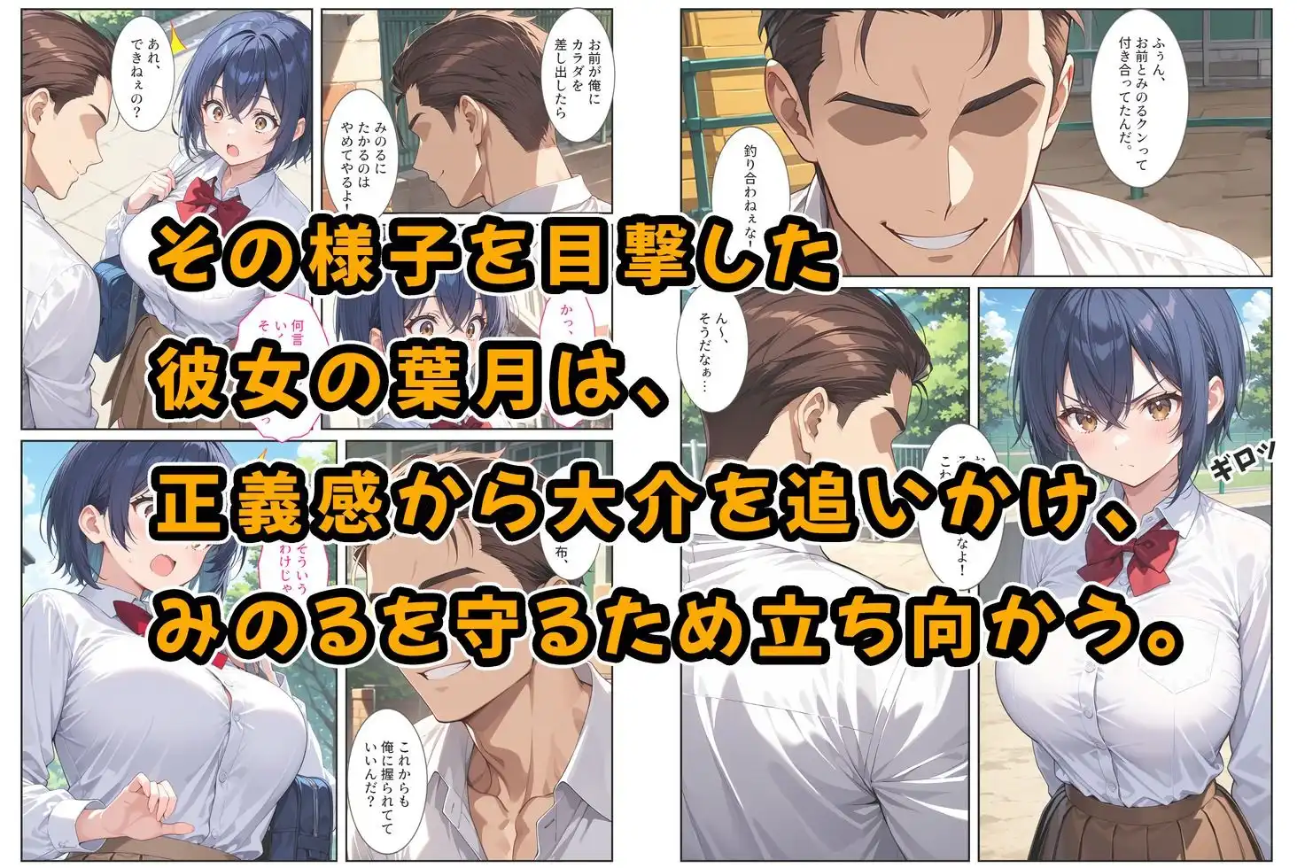 僕の爆乳彼女が絶倫ヤンキーに寝取られて性玩具にされる話 - サンプル3
