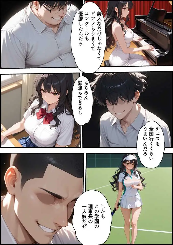 上級国民に支配された学園生徒会長が学校を守るため処女喪失ショーを行う話 - ページ05