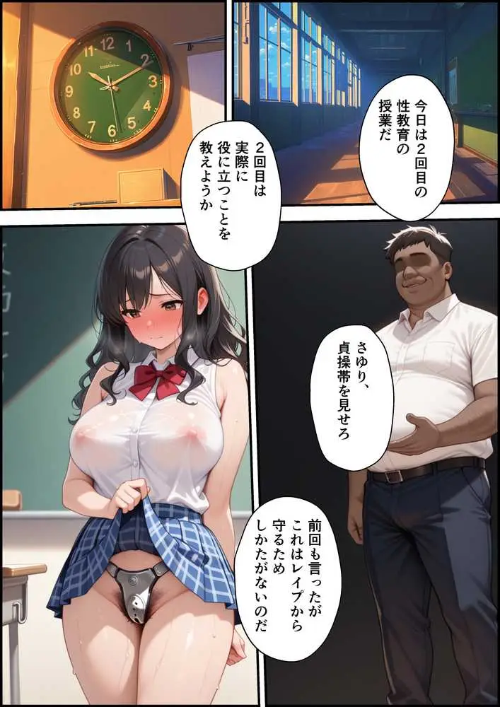上級国民に支配された学園生徒会長が学校を守るため処女喪失ショーを行う話 - ページ49