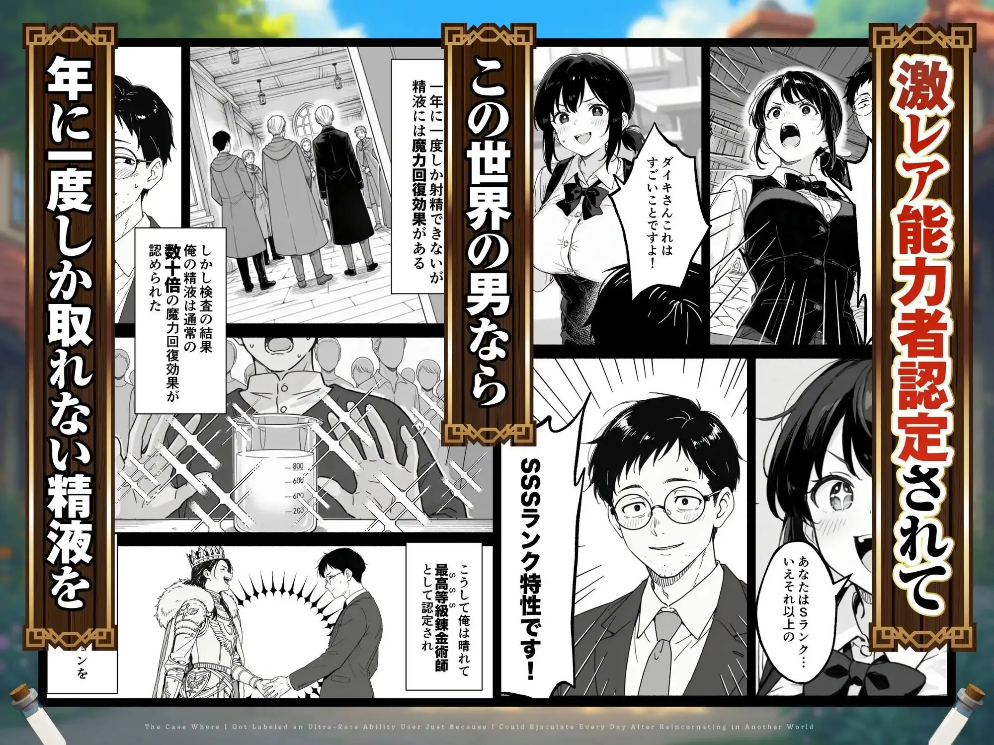 異世界転生したら毎日射精できるというだけで激レア能力者認定された件 - サンプル3