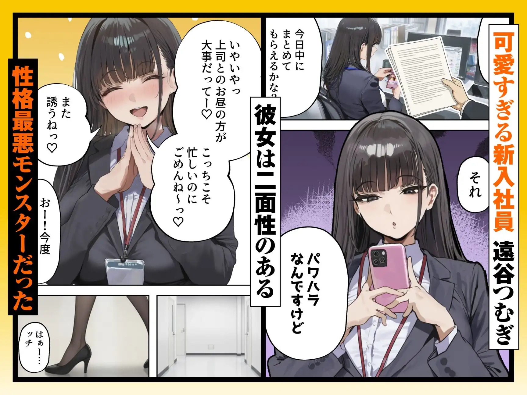 生意気新卒つむぎちゃん 媚薬飲んじゃったせいで嫌いな上司と生ハメセックスしたくてたまらないんだけど!? - サンプル1