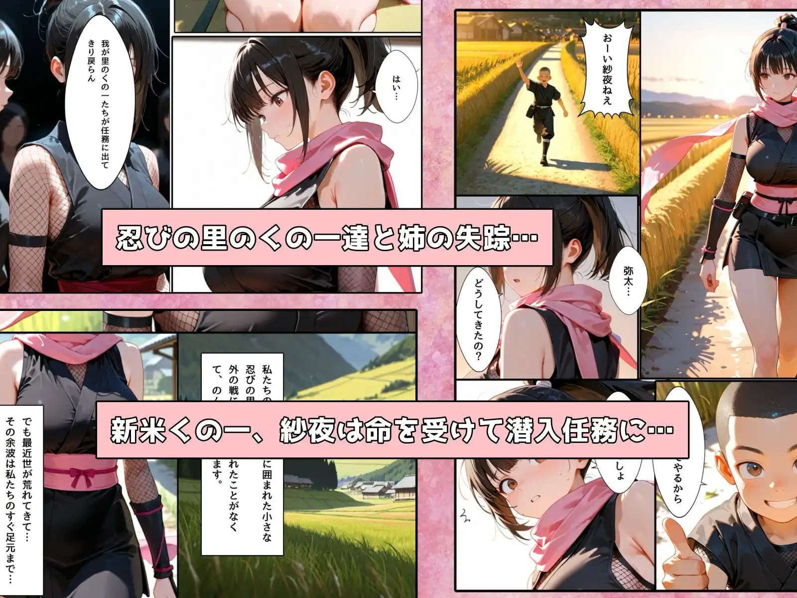 隙だらけな爆乳くの一潜入任務 - サンプル1