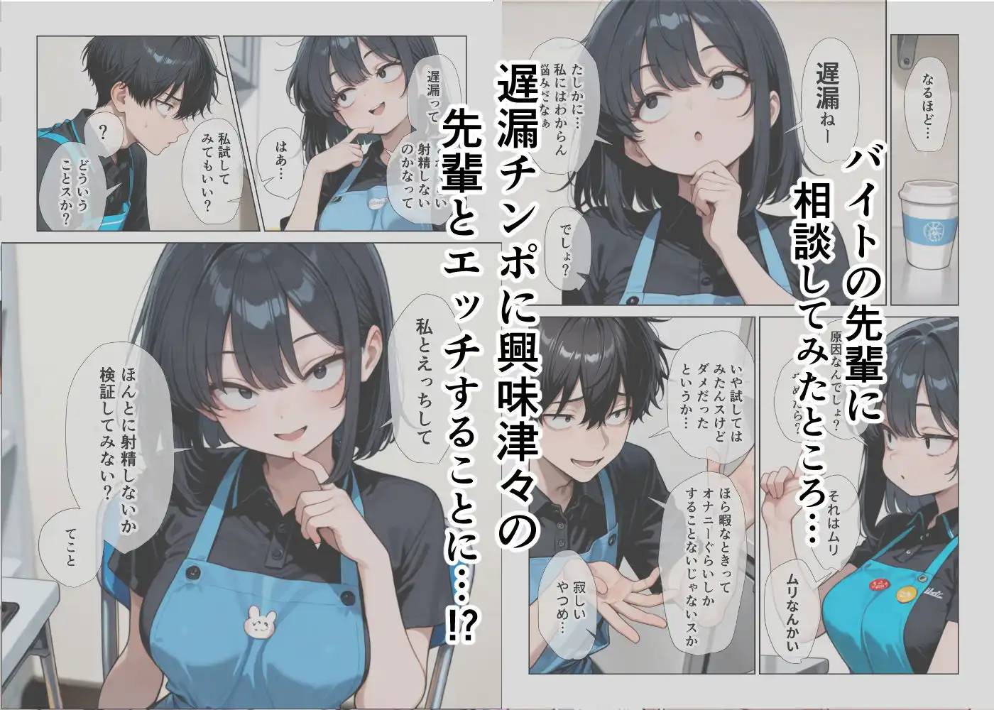 オナニーしすぎて遅漏の俺が先輩の執拗なキスハメと中出し懇願で暴発させられた挙句イキ癖つけられて早漏になっちゃった話 - サンプル2