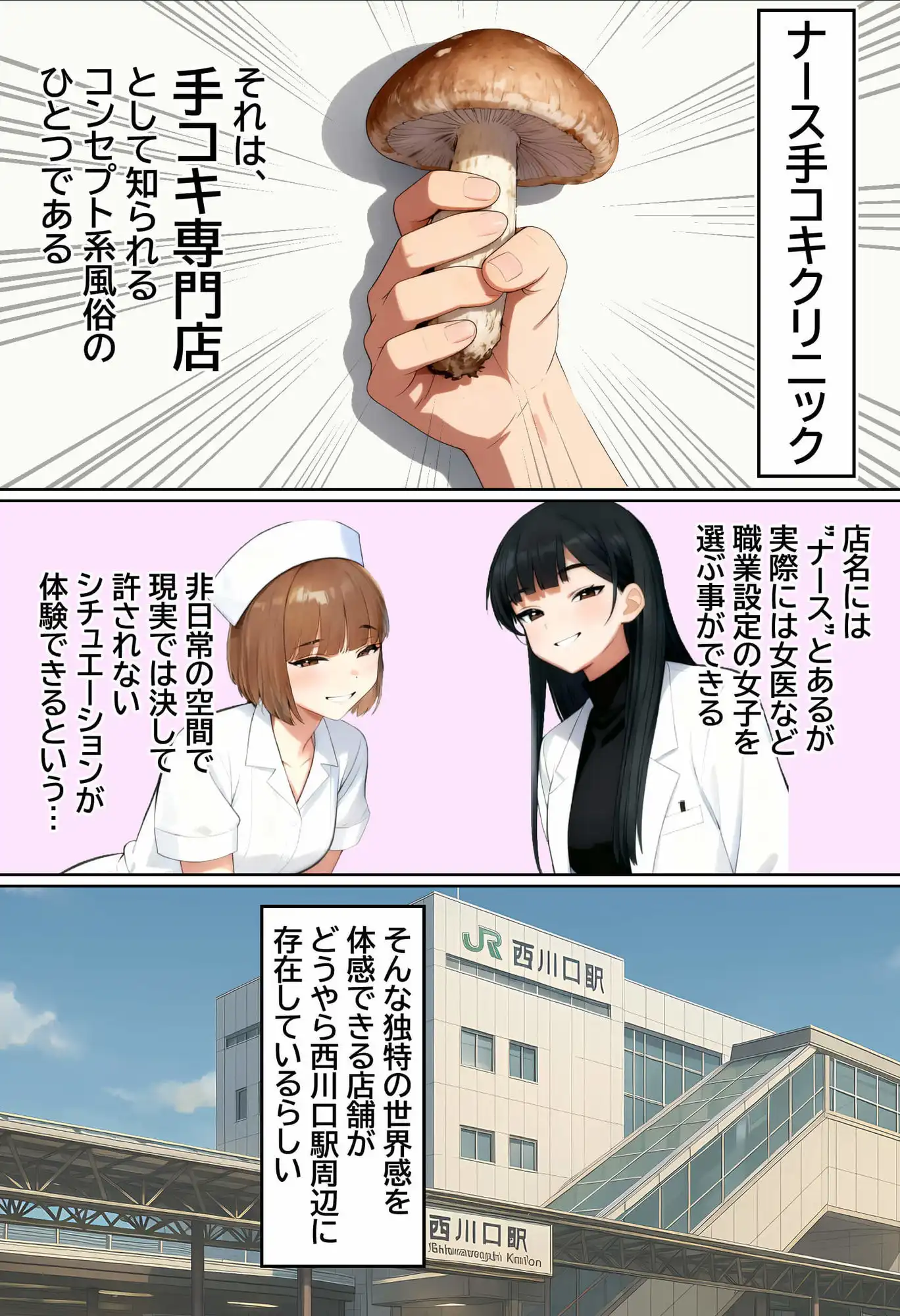 【実話】西●口のナース風俗で新人ナース(20)に乳首責めされてM開発されちゃった平成1桁非モテ男性www - サンプル1