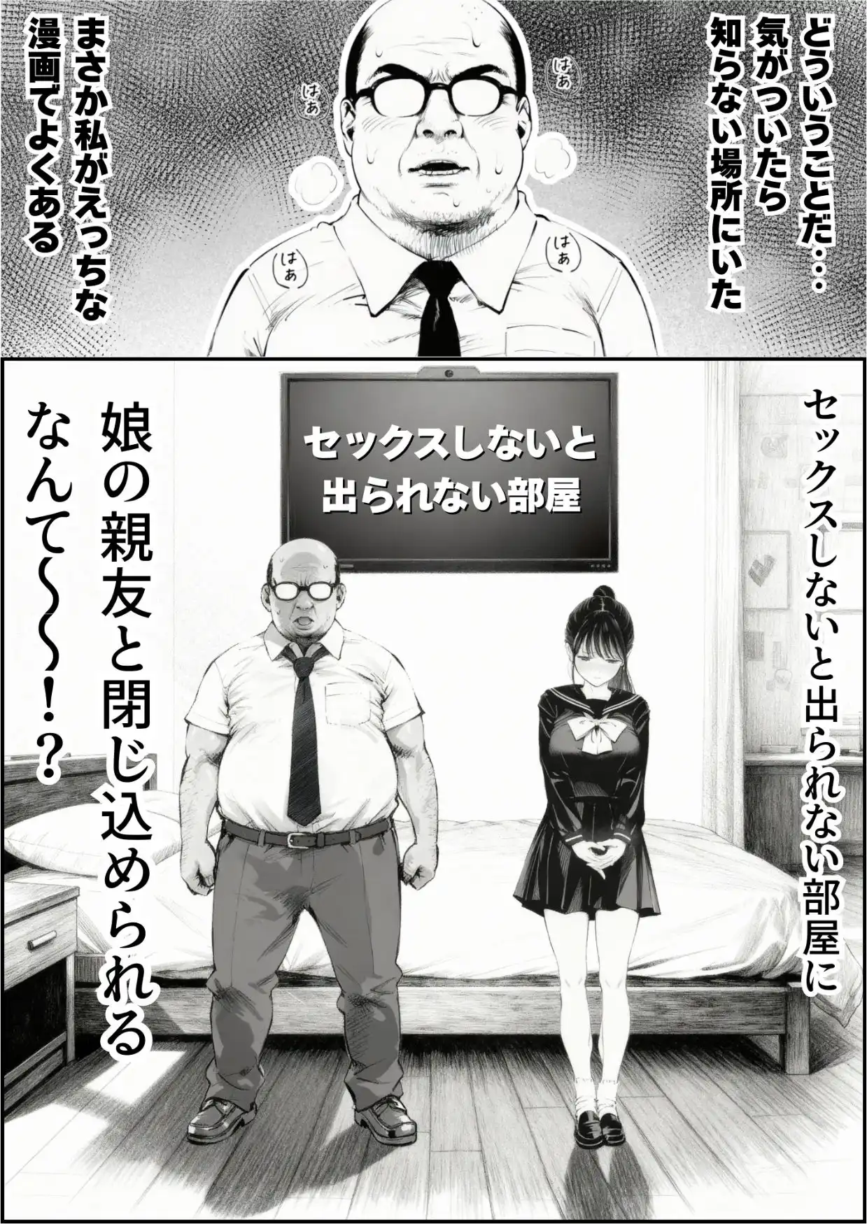 セックスしないと出られない部屋に娘の親友と閉じ込められたんだが・・・ - サンプル1