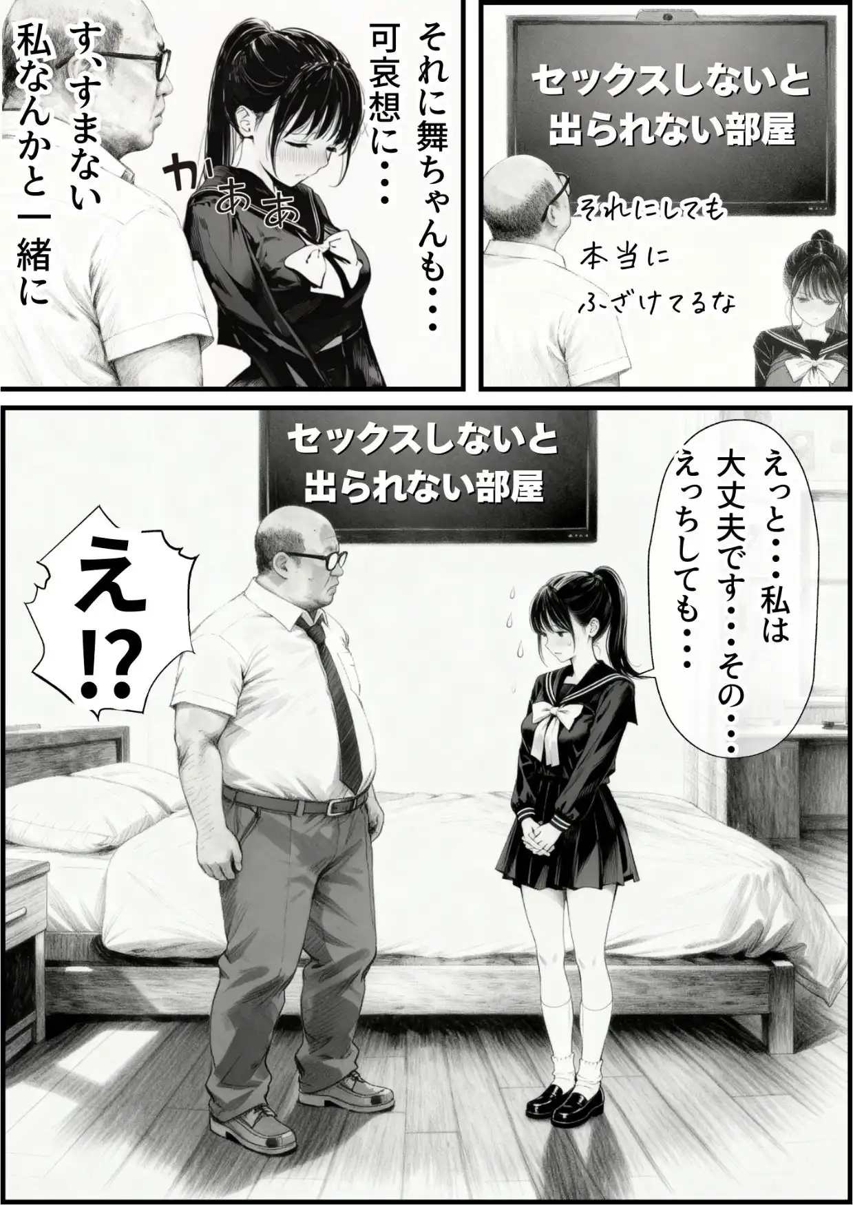 セックスしないと出られない部屋に娘の親友と閉じ込められたんだが・・・ - サンプル3