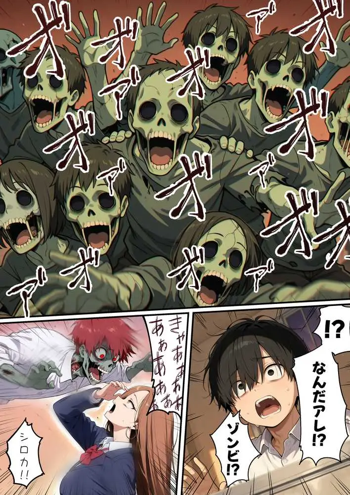 ゾンビに支配された学園で冴えない童貞のオタク君が少女たちの救世主になる話 - ページ06