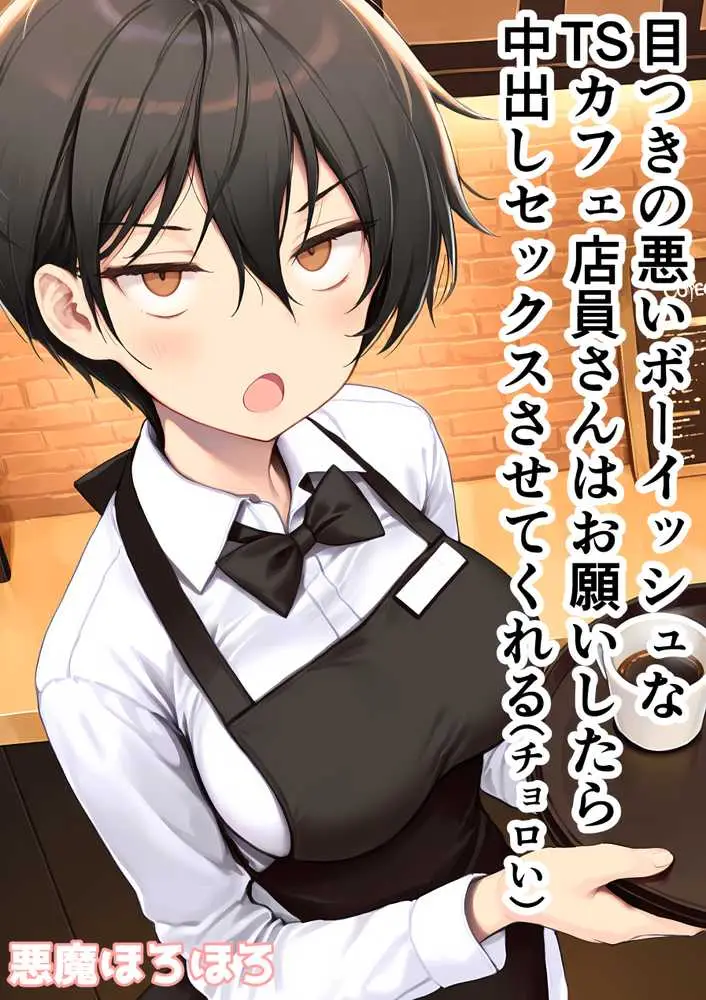 目つきの悪いボーイッシュなTSカフェ店員さんはお願いしたら中出しセックスさせてくれる（チョロい） - ページ01