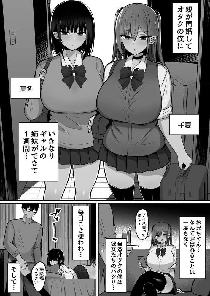 いきなりギャル姉妹〜親の再婚でデキたギャル姉妹にチンポ貸す話 - ページ01