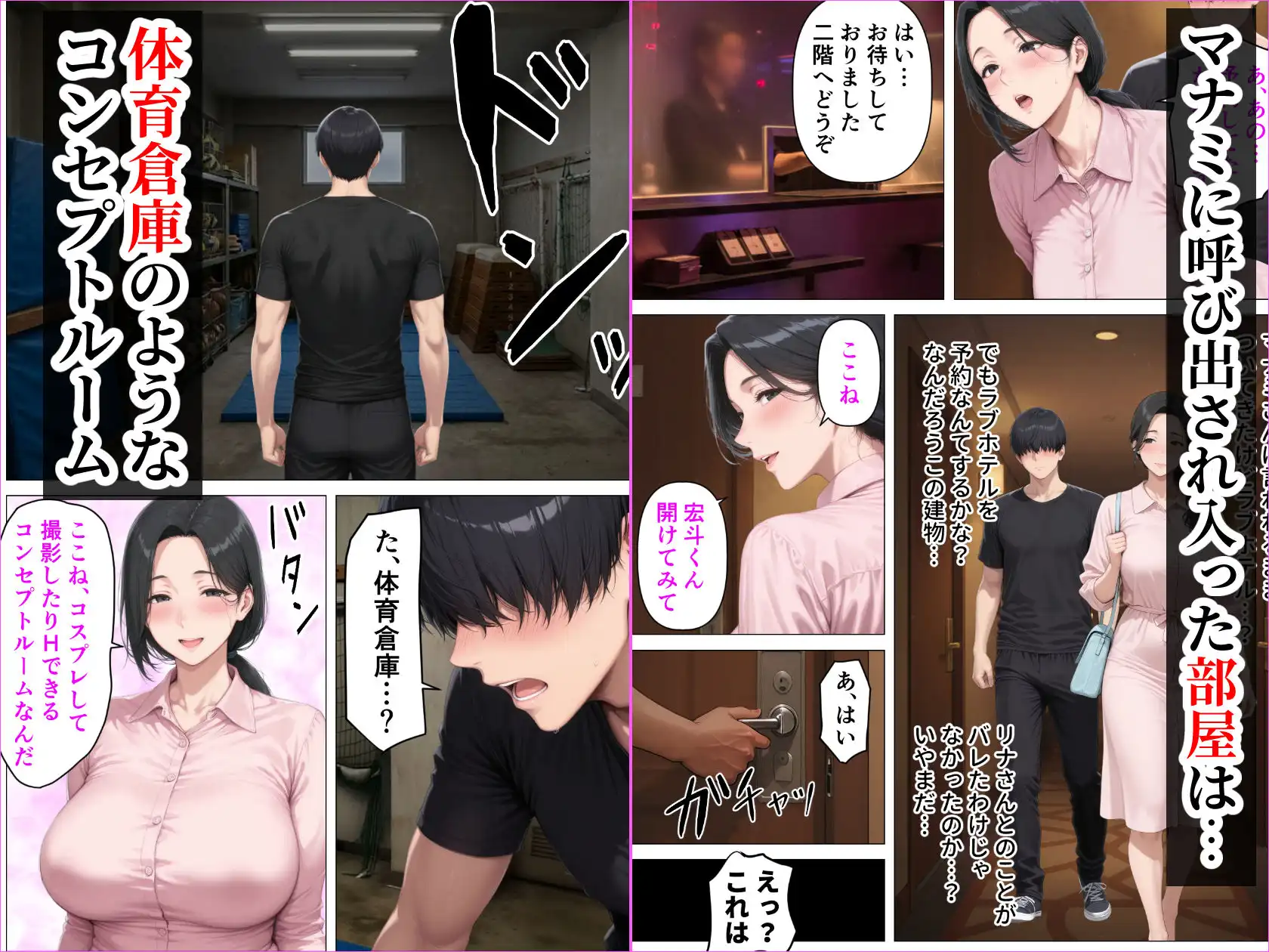 昭和マ●コの搾精天国!ブルマ&JKコスの人妻に中出し放題 - サンプル5